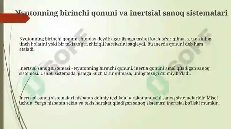 Nyuton qonunlari 3