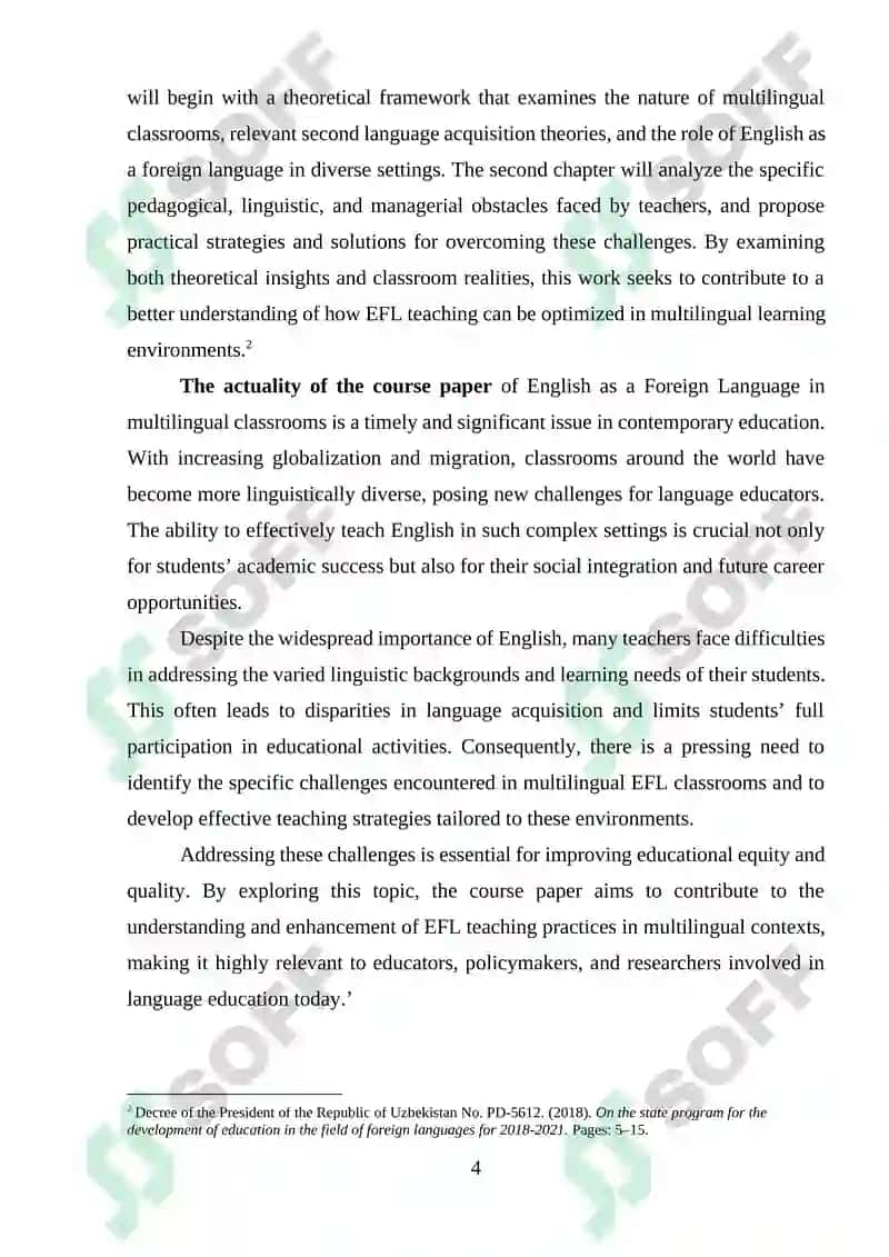 English as a Foreign Language (EFL) Teaching Challenges and Strategies 3