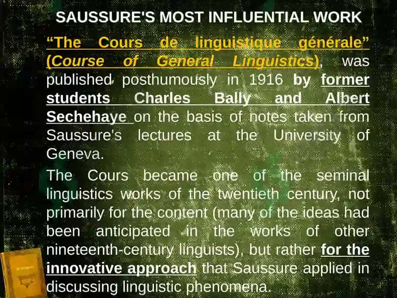 Ferdinand de Saussure’s Linguistic Theory 3
