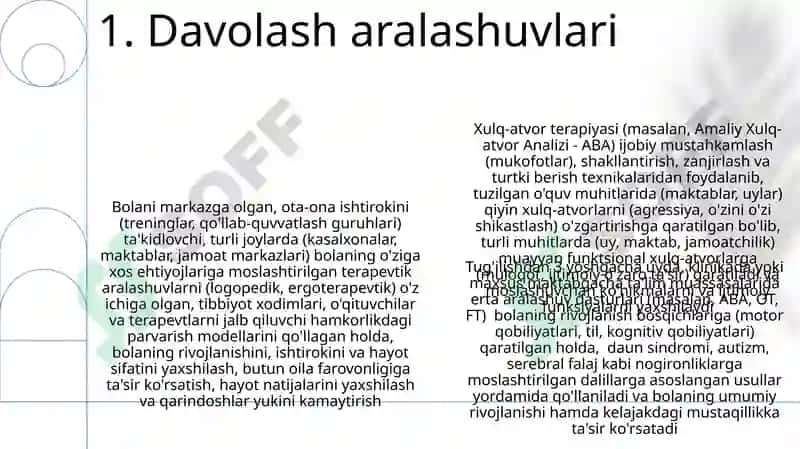 Nogiron bolaning tarbiyalash turlari 3
