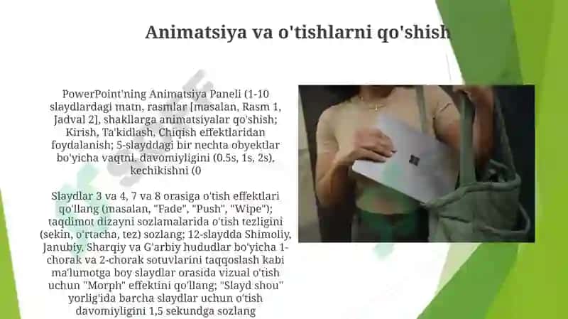 Ms Power Pointda o’rgatuvchi-interaktiv taqdimotlar 3