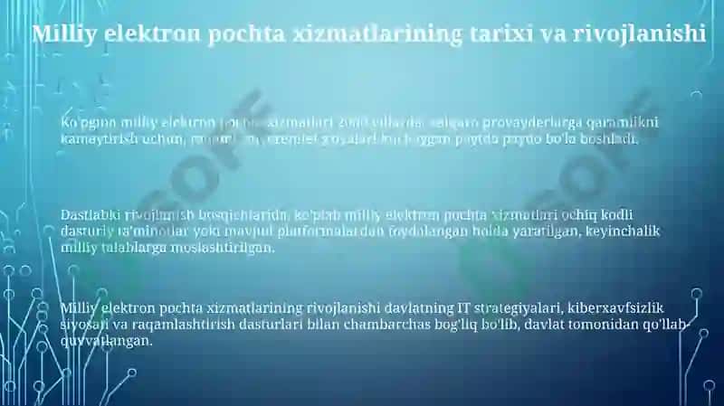 Milliy elektron pochta xizmatlari 3