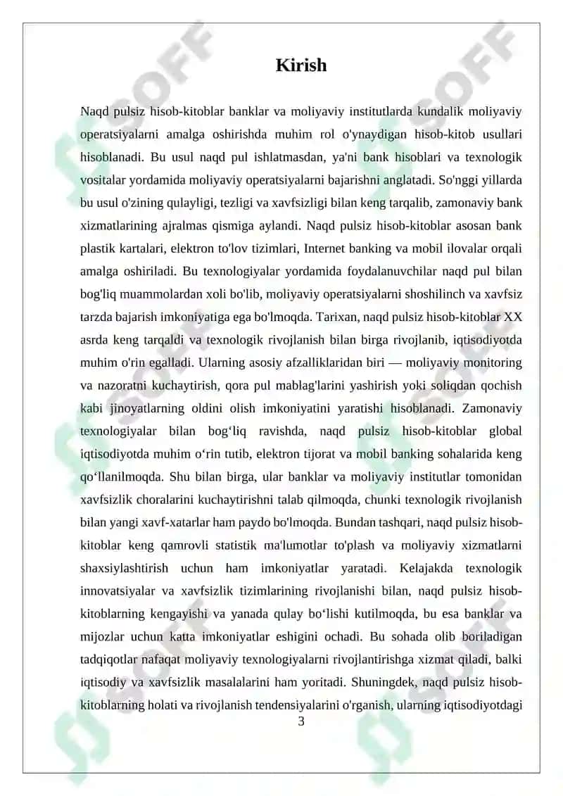 Naqd pulsiz hisob-kitoblarning asosiy tushunchalari va turlari 3
