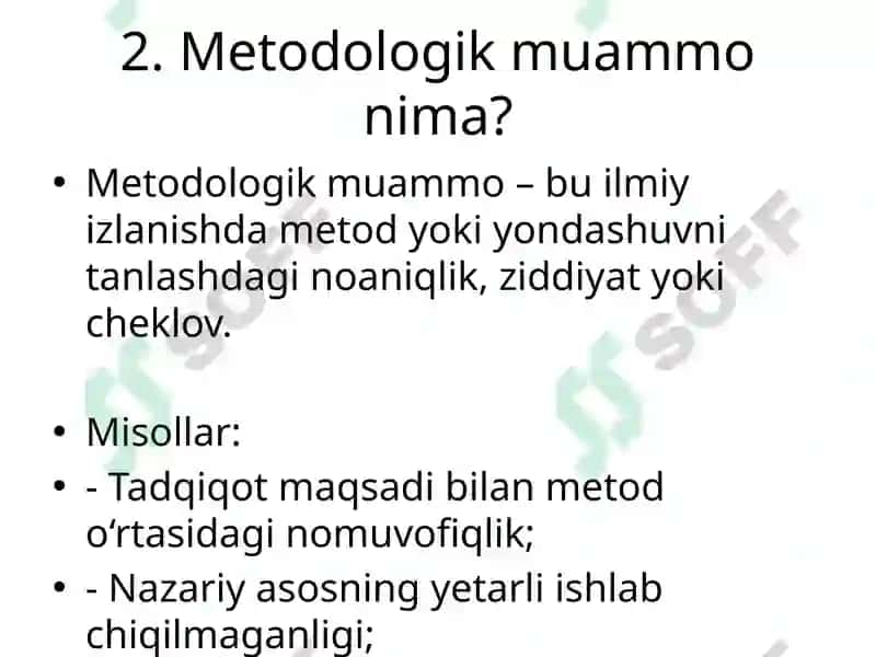 Ilmiy tadqiqot metodologiyasi 3