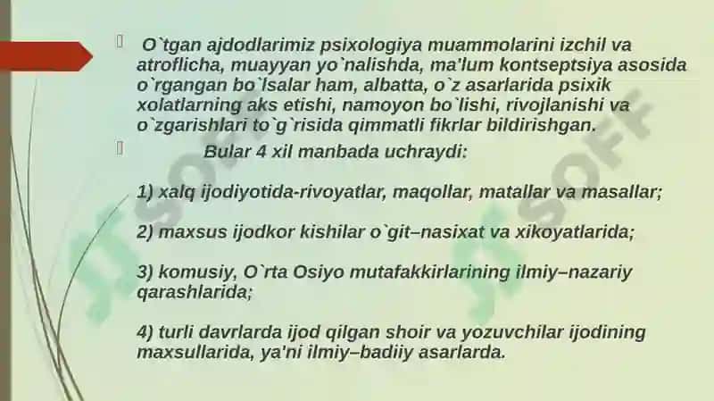 ONTOGENEZNING ILK BOSQICHLARIDA INSONNING PSIXIK RIVOJLANISHIGA XOS XUSUSIYATLAR. 3