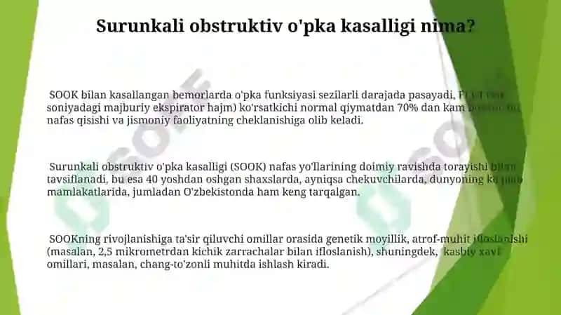 Surunkali nafas yetishmovchiligi 3