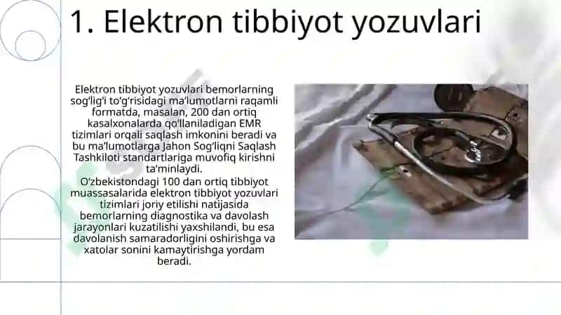 Zamonaviy axborot texnologiyalarining tibbiyotda qo'llanilishi 3