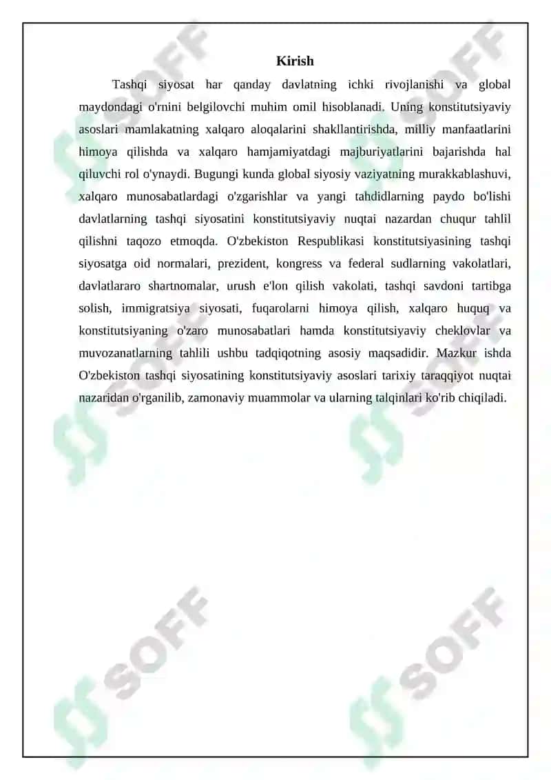 Tashqi siyosatning konstitutsiyaviy asoslari 3