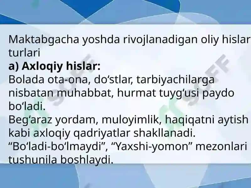 Maktabgacha yoshdagi oliy hislarning rivojlanishi 3