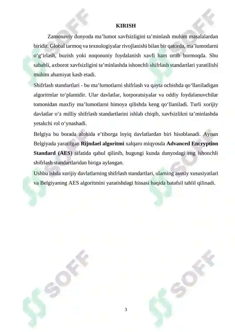 Belgiya shifrlash standarti 3