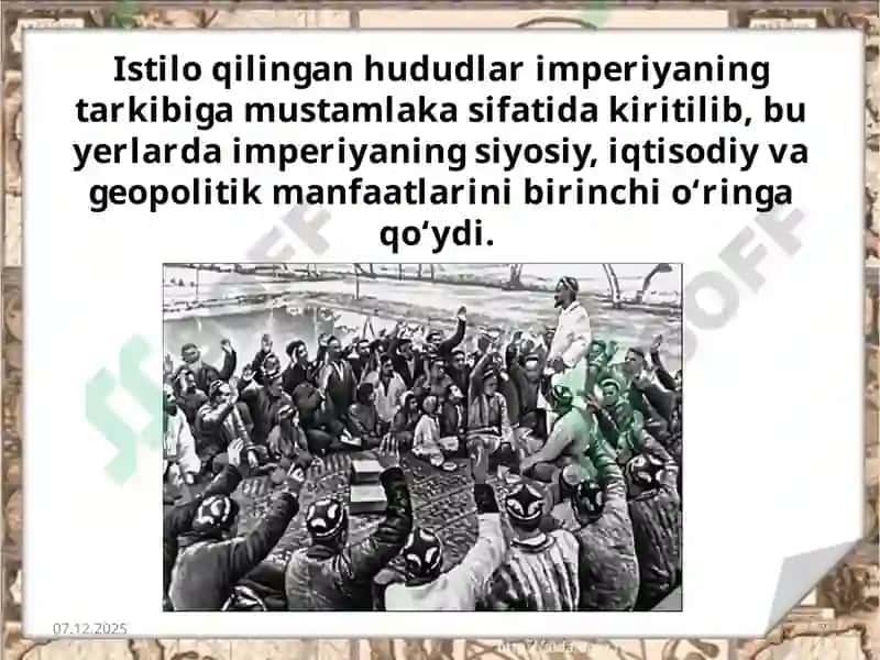 XIX asr Turkistoni O'lkasi Daxalq Harakatlari 3