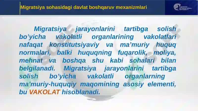 Xalqaro migratsiya huquqi fani 3
