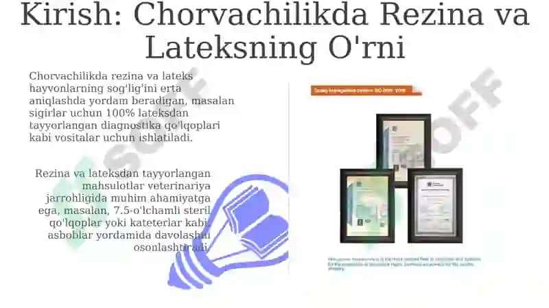 Chorvachilikda Zamonaviy Rezina Mahsulotlari 3