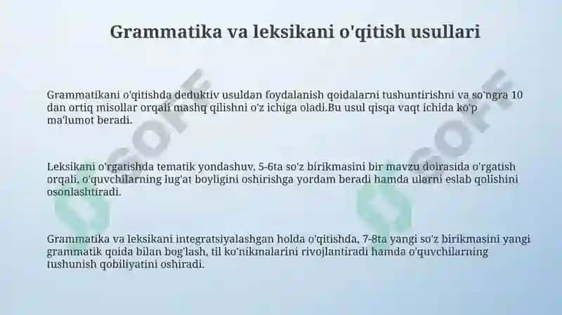Grammatika va Leksika 3