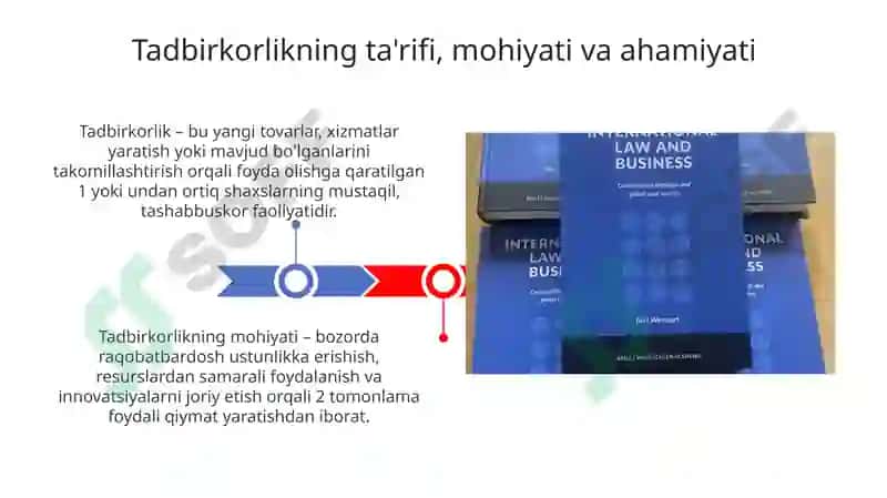 Tadbirkorlik asoslari fanining predmeti va oʻrganish usullari 3