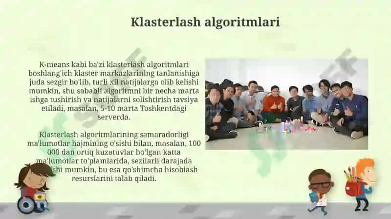 Klaster guruhlashtirish texnalogiyasi 3
