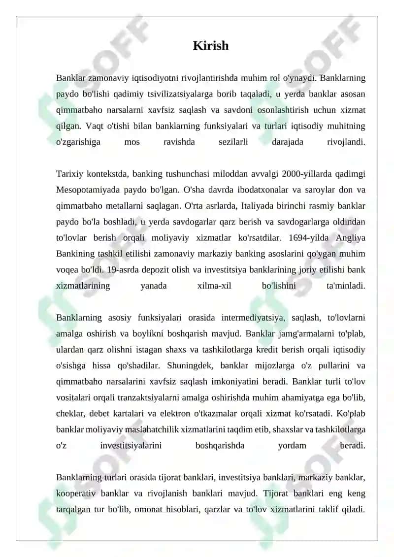 Bankning Paydo Bolishi Funksiyalari Bank Turlari 3