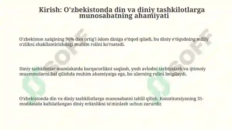 O'zbekistonda din va diniy tashkilotlarga munosabat 3
