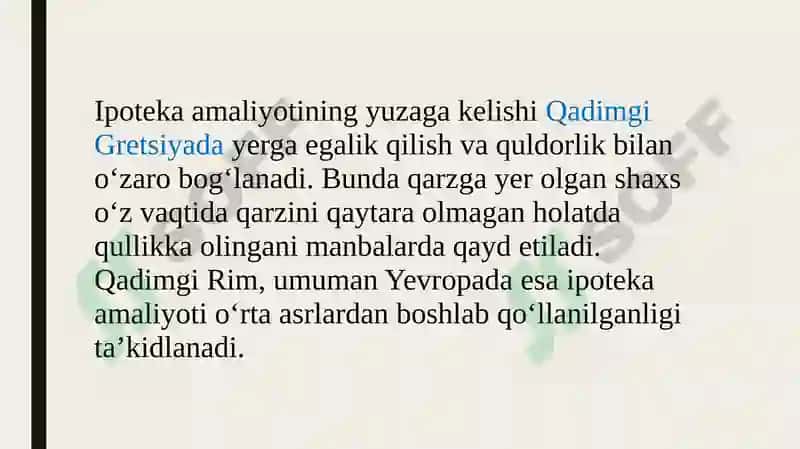 Ipoteka qimmatli qog'ozlar bozori amalqilish mexanizmi 3