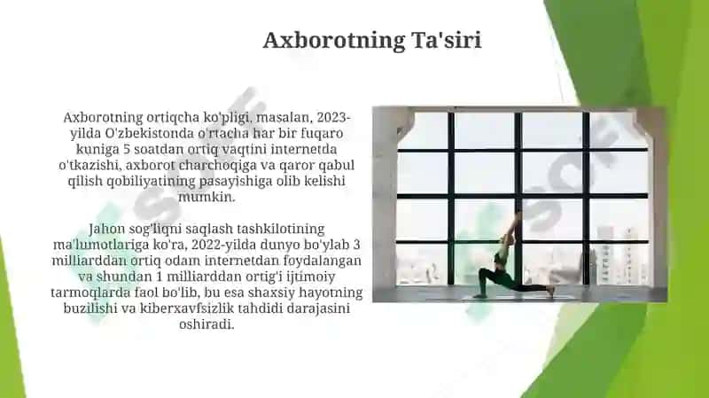 Axborot Oqimlari va Inson Hayoti 3