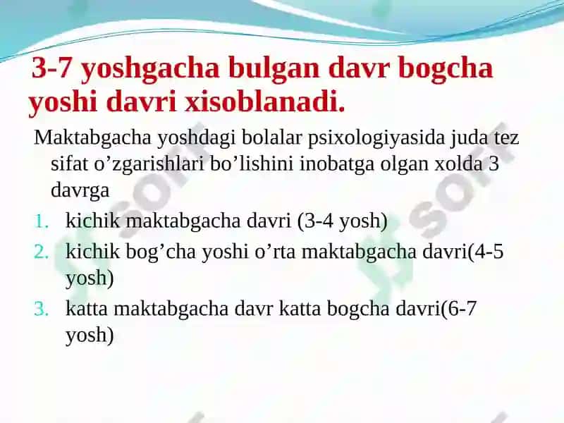"ILK BOLALIKDAVRDA FIZIOLOGOK VA JISMONIY RIVOJLANISH" 3