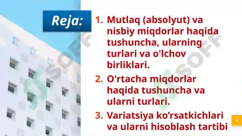 O’rtachamiqdorlar va variatsiya ko’rsatkichlari 3