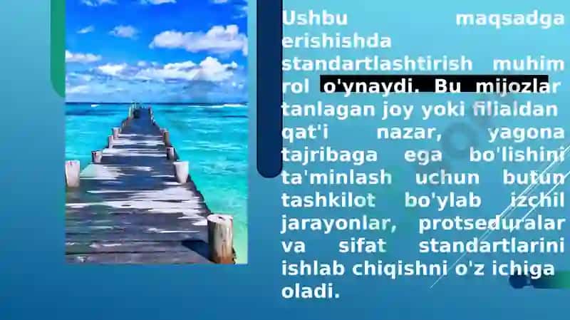 TURIZM VA MEHMONXONA KORXONALARIDA MAXSULOT VA XIZMATLARNI STANDARTLASHTIRISH 3