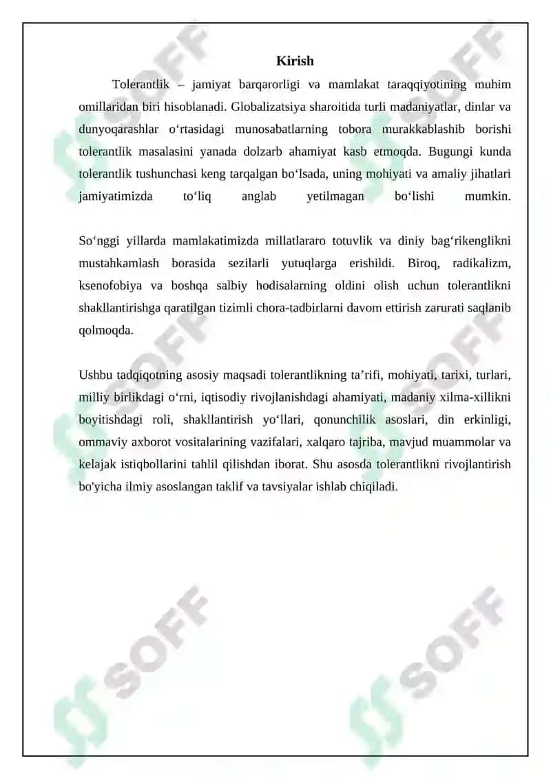 Tolerantlik: Ta'rif, Mohiyat va Tarixiy Asoslar 3