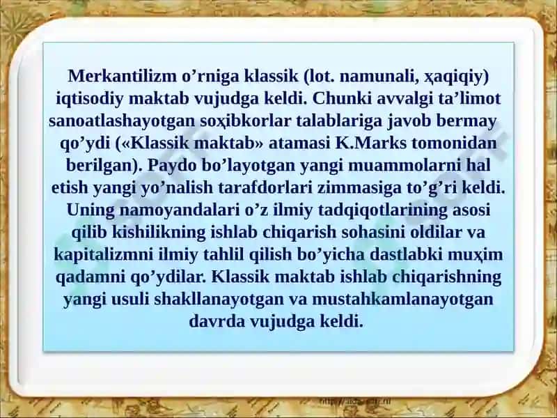 Angliya va Fransiyada klassik maktabning shakillanishi 3