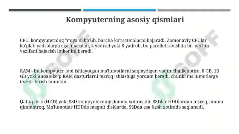 Kompyuter qurilmalari 3