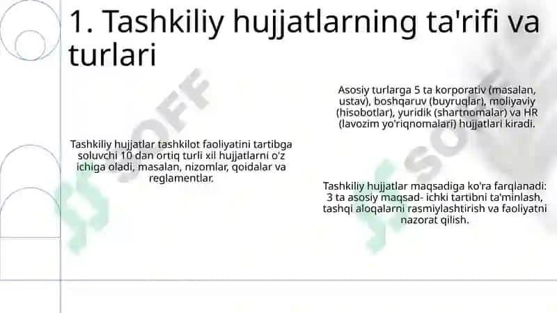 Tashkiliy hujjatlarning turlari va xususiyatlari 3