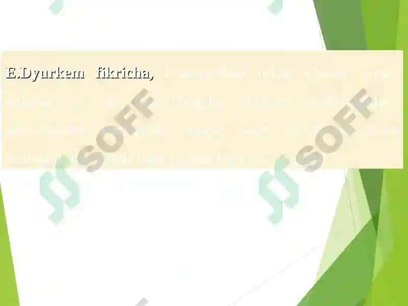 TADBIRKORLIKNING SOTSIOLOGIK TAHLILI. TADBIRKORLIK VA JAMIYAT 3