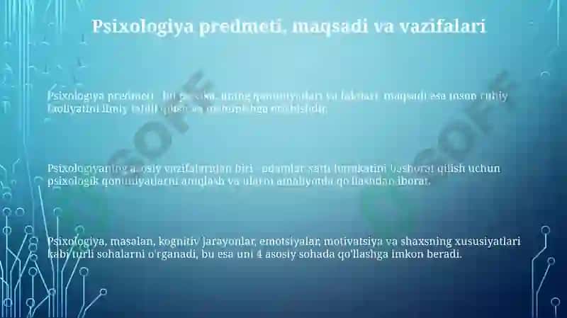 Psixologiya predmeti maqsad va vazifalari 3