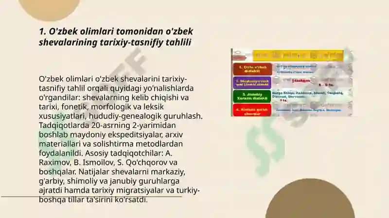O'zbek shevalarining o'zbek olimlari tomonidan tadqiqi 3