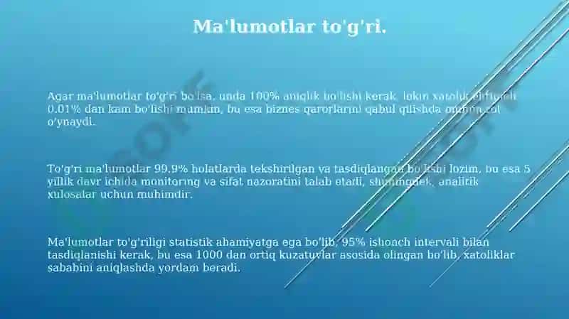 Ma'lumotlar to'g'ri 3