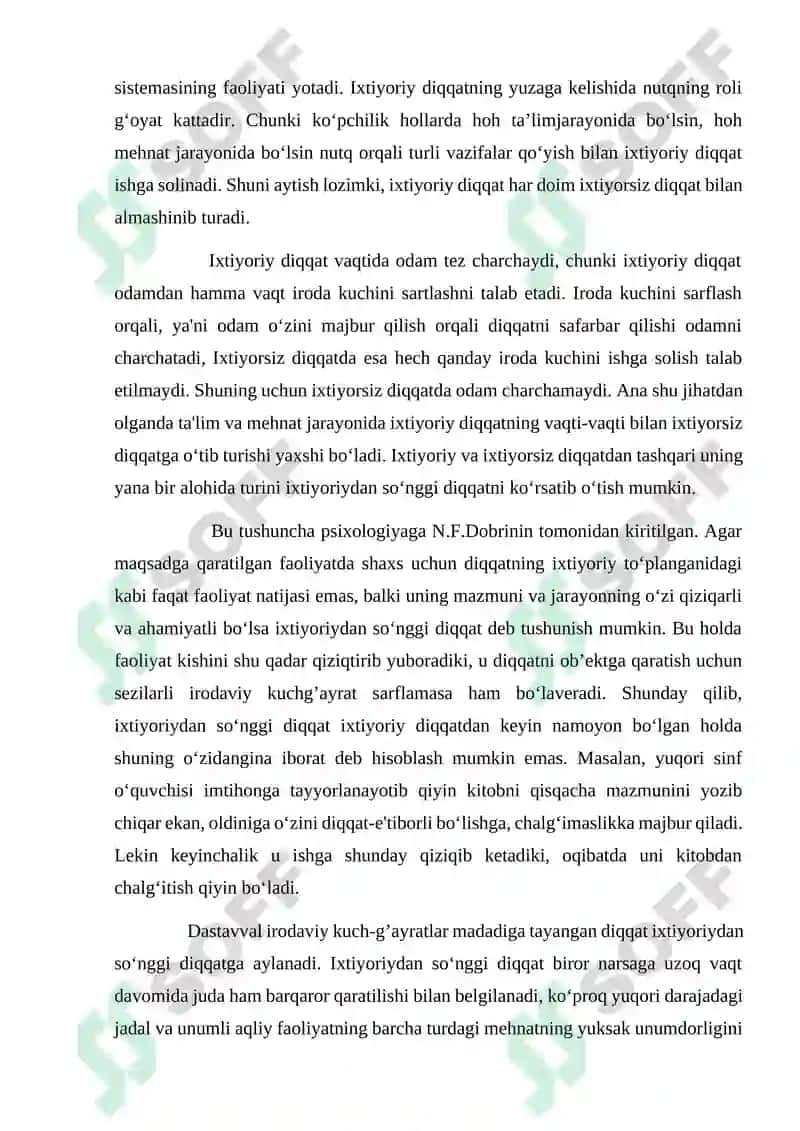 Diqqatning o’ziga xos xususiyatlari 3
