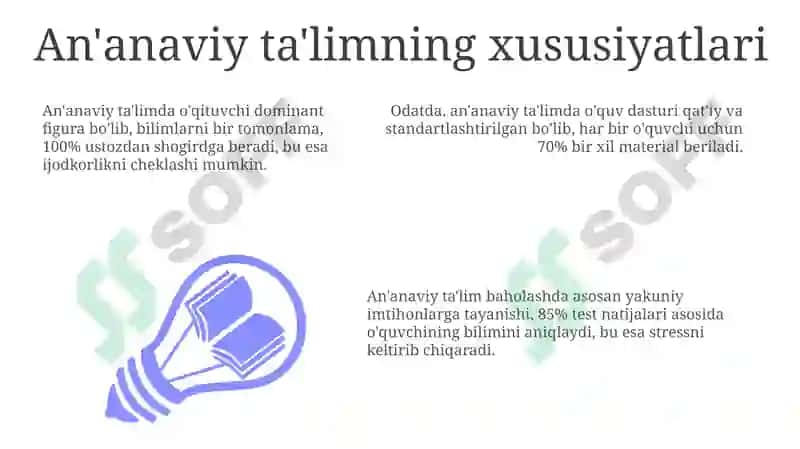 An'anaviy ta'limning xususiyatlari 3