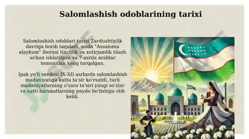 Oʻzbekistonda salom berish odatlari 3