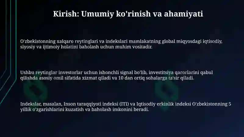 O'zbekiston Respublikasining xalqaro reyting va indekslari 3
