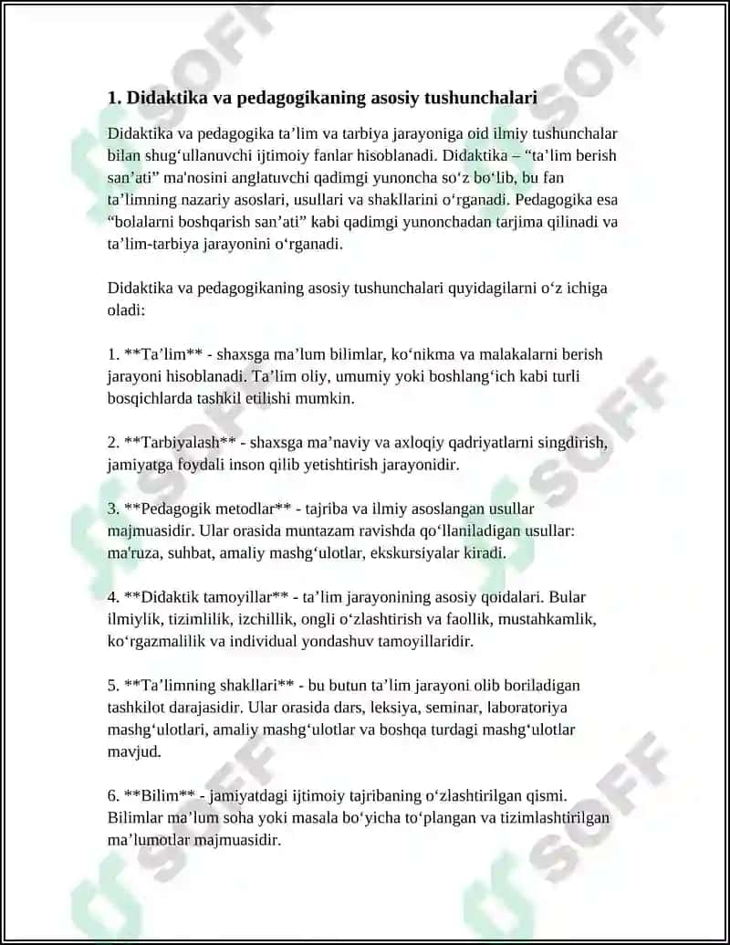 DIDAKTIKA-PEDAGOGIKA TA'LIM NAZARIYASI 3
