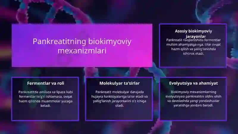 Pankreatit rivojlanishining biokimyoviy asoslari 3