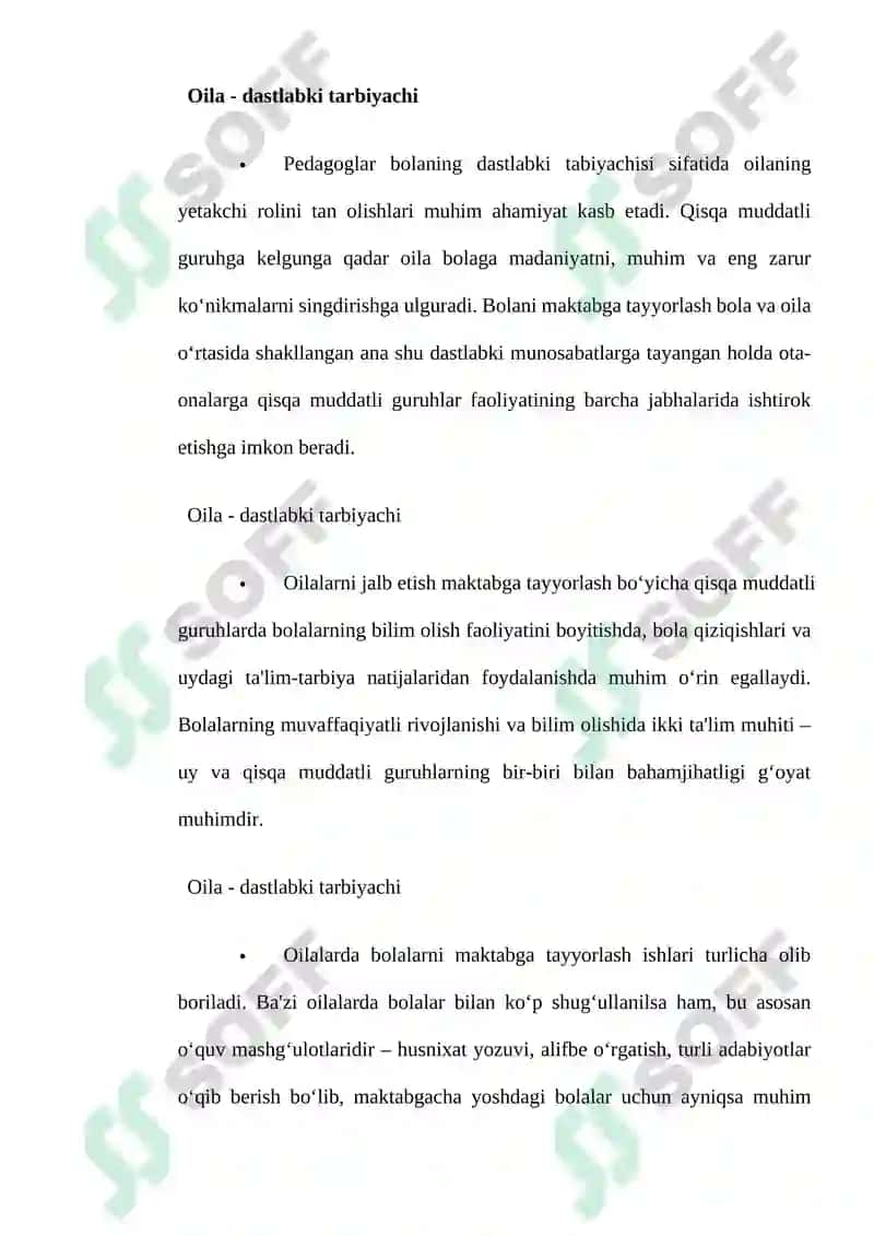 Maktabgacha ta`lim tashkilotining ota-onalar bilan olib boradigan ishlari 3