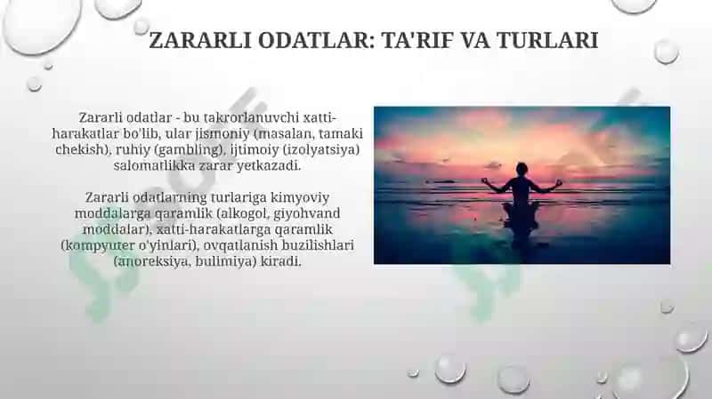 Zararli odatlardan saqlanish va oldini olish usullari 3