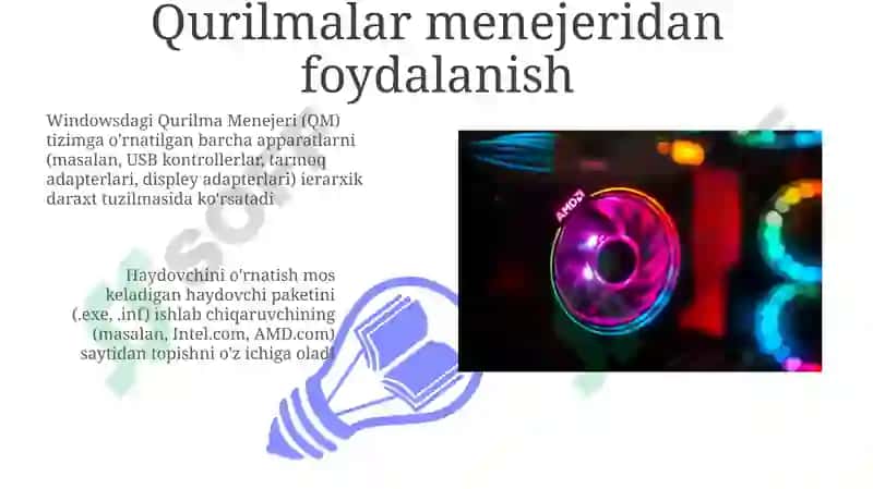 Drayverlarni kompyuterlarga oʻrnayish 3