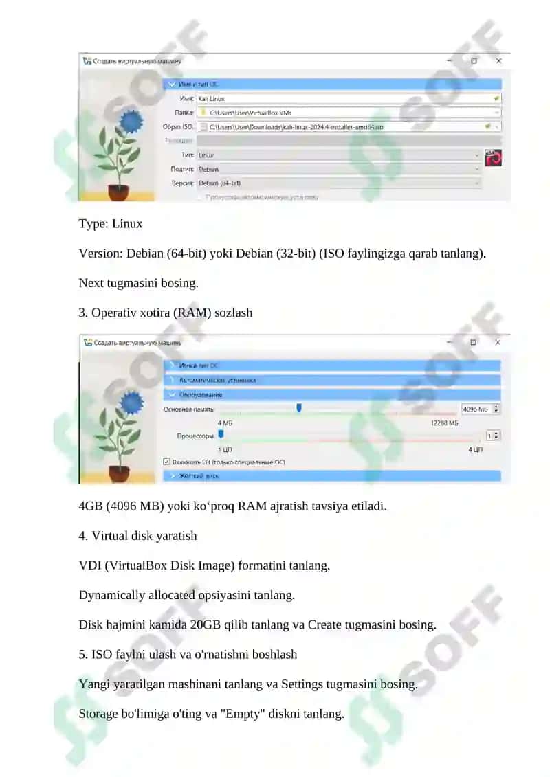 Kali Linux o'rnatish qo'llanmasi 3