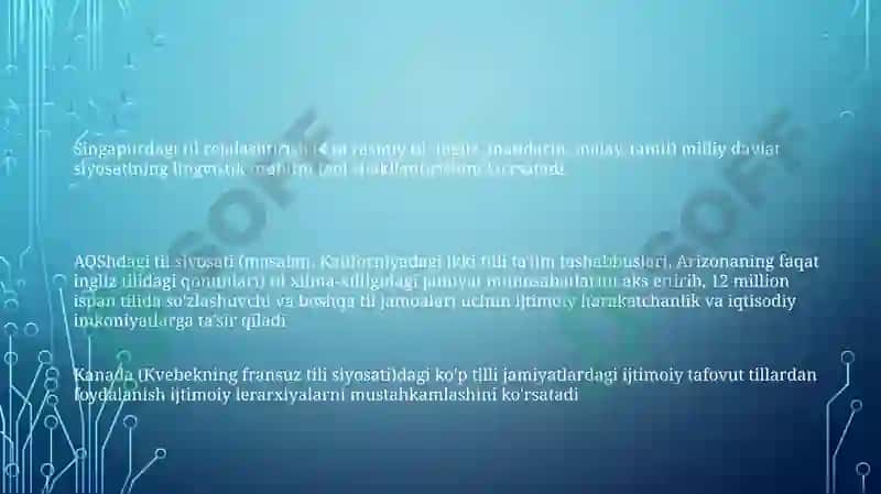 Jamiyat tuzilishi va til tuzilishi: korrelatsiya va diffirentatsiya 3