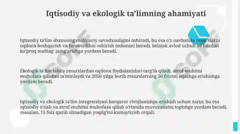Iqtisodiy va ekologik tarbiya 3