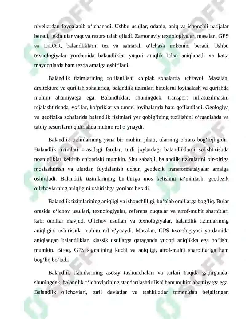 Balandlik tizimlari 3
