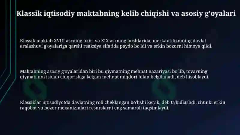 Angliya va fransiyada klassik iqtisodiy maktabning rivojlanishi 3