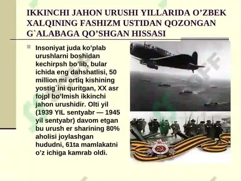 Ikkinchi jahon urushi davrida o‘zbek adabiyotining ro`li 3